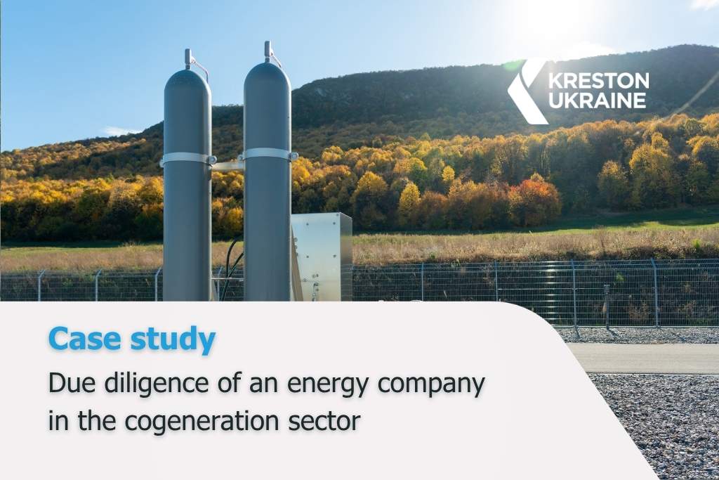 Kreston solution: due diligence of an energy company in the cogeneration sector - Case change